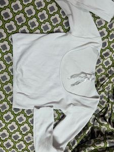 Zara Ribbed Long Sleeve Top