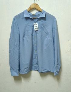 Trendy New Light Blue Embroidered Blouse