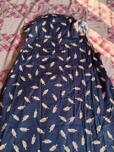 Cute Navy Print Dress