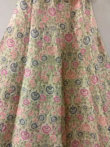 Floral Print Lehenga Skirt