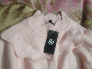 Pretty Pink Ruffled Sweater