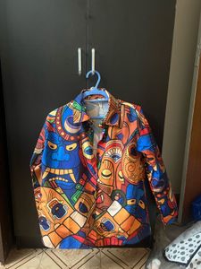 Colorful Graphic Print Shirt