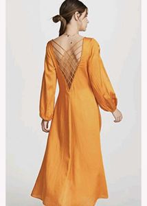 Orange Midi Dress