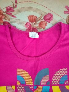 Pink Cotton Women&#39;s Top