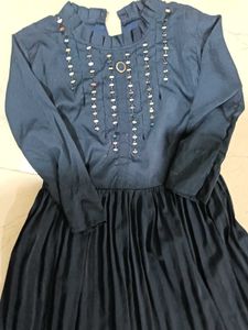 Elegant Navy Blue Dress