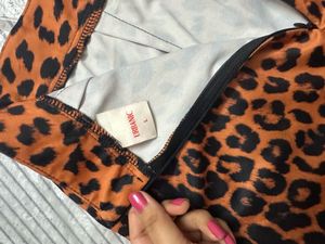 Utbanic Animal Print Mini Skirt