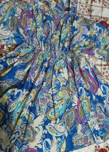 Paisley Print Mini Dress