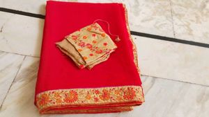 Wedding Work Saree With Disigner Blouse