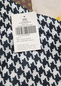 Basic Stretch Plaid Mini A- Line Pencile Skirt