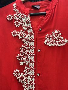Pure Georgette Thread Handwork Kurti