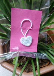 Crochet Heart Keychain Or Charm