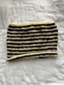 Striped Crochet cat Beanie