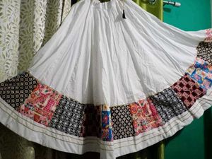 White Chaniya/Ethinic Skirt