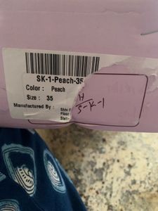 Elegant Peach Casual Shoes