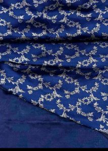Stylish Silver Zari Work Saree
