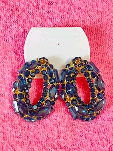Women&#39;s Nevy Blue Earring Tops