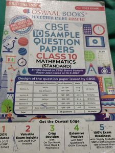 mmOswaal Sample Question Paper Class 10 Maths