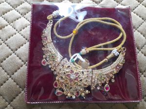 Elegant Gold-Tone Indian Necklace