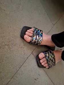 Black Flats In Size 41