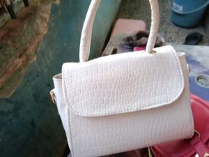 Stylish Pink  White 2 purse