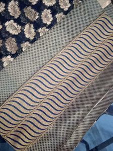 Black And Cream Party Wear Saree