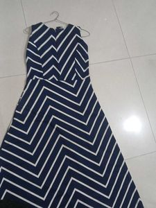 Striped Chevron Maxi Dress
