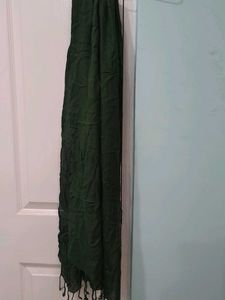 Green Cotton Stole