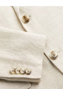 H&amp;M Linen Blazer - Neutral Beige
