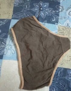 Lace Trim Brown Ladies Panty
