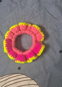 Colorful Crochet Scrunchie