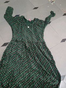 Green Polka Dot Dress