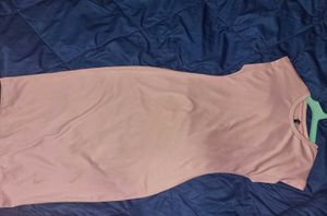 Pink Bodycon Midi Dress