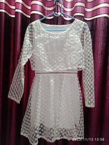 Short One Piece White Dress