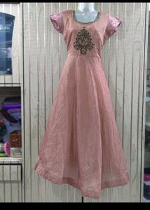 Chanderi Gown With Jacket