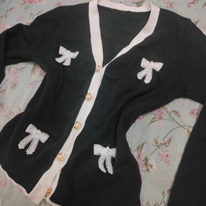 Savana Cute Bow Cardigan