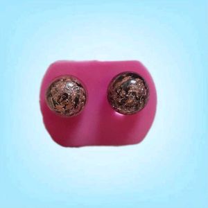 Resin Ear Studs (Black)