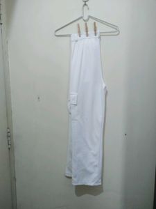 MHK Fashion White Cargo Pant Trousers