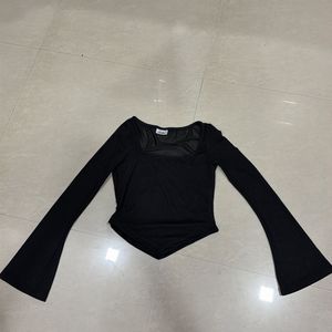 Black Long Sleeve Top