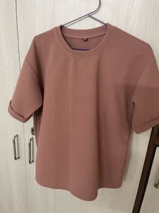 Cute Pink Textured Top