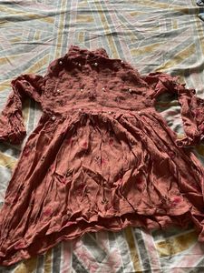 Floral Top with Pearl Detail