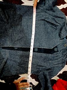 🇳🇿💫🎀Elegant Gray Wool Coat