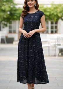 Elegant black Embellished Dress