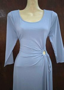 shimmery blue gown