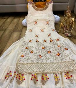 Elegant Embroidered Anarkali Dress With Dupatta