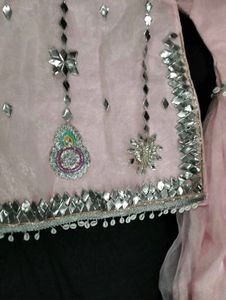 New Zari Work Garara Dress Full Gotta Patti Wor