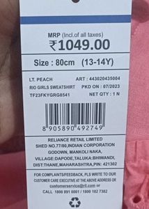 Cute Girls&#39; Sequin Sweatshirt