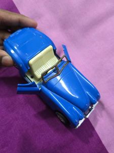 Blue Convertible Toy Car