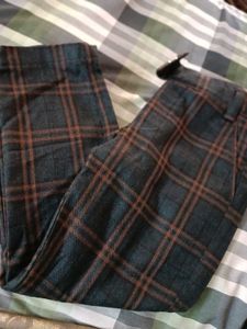 Never Used Check Kids Pant New