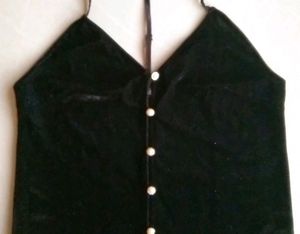 SHIEN Black Backless Top Size:XS