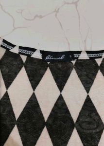 Houndstooth Sleeveless Cardigan